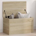 vidaXL Cutie de depozitare, stejar sonoma, 60x35x35 cm, lemn prelucrat vidaXL Cutie de depozitare, stejar sonoma, 60x35x35 cm, lemn prelucrat