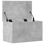 vidaXL Cutie de depozitare, gri beton, 60x35x35 cm, lemn prelucrat