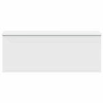 vidaXL Cutie de depozitare, alb, 90x35x35 cm, lemn prelucrat