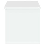 vidaXL Cutie de depozitare, alb, 90x35x35 cm, lemn prelucrat