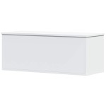 vidaXL Cutie de depozitare, alb, 90x35x35 cm, lemn prelucrat