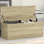 vidaXL Cutie de depozitare, stejar sonoma, 90x35x35 cm, lemn prelucrat vidaXL Cutie de depozitare, stejar sonoma, 90x35x35 cm, lemn prelucrat