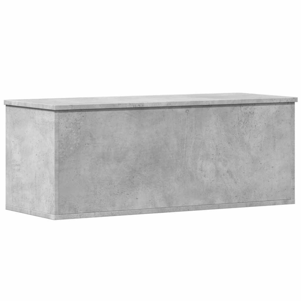 vidaXL Cutie de depozitare, gri beton, 90x35x35 cm, lemn prelucrat