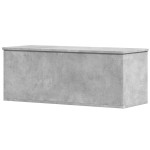 vidaXL Cutie de depozitare, gri beton, 90x35x35 cm, lemn prelucrat vidaXL Cutie de depozitare, gri beton, 90x35x35 cm, lemn prelucrat