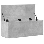 vidaXL Cutie de depozitare, gri beton, 90x35x35 cm, lemn prelucrat vidaXL Cutie de depozitare, gri beton, 90x35x35 cm, lemn prelucrat