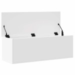 vidaXL Cutie de depozitare, alb, 102x35x35 cm, lemn prelucrat vidaXL Cutie de depozitare, alb, 102x35x35 cm, lemn prelucrat