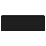 vidaXL Cutie de depozitare, negru, 102x35x35 cm, lemn prelucrat
