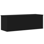vidaXL Cutie de depozitare, negru, 102x35x35 cm, lemn prelucrat