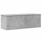 vidaXL Cutie de depozitare, gri beton, 102x35x35 cm, lemn prelucrat
