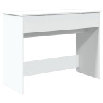 vidaXL Masă de toaletă cu oglindă, alb, 100x45x76 cm vidaXL Masă de toaletă cu oglindă, alb, 100x45x76 cm