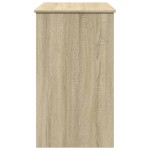 vidaXL Masă de toaletă cu oglindă, stejar sonoma, 100x45x76 cm