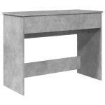 vidaXL Masă de toaletă cu oglindă, gri beton, 100x45x76 cm vidaXL Masă de toaletă cu oglindă, gri beton, 100x45x76 cm