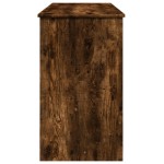 vidaXL Masă de toaletă cu oglindă, stejar fumuriu, 100x45x76 cm vidaXL Masă de toaletă cu oglindă, stejar fumuriu, 100x45x76 cm