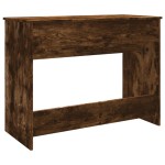 vidaXL Masă de toaletă cu oglindă, stejar fumuriu, 100x45x76 cm vidaXL Masă de toaletă cu oglindă, stejar fumuriu, 100x45x76 cm