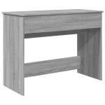 vidaXL Masă de toaletă cu oglindă, gri sonoma, 100x45x76 cm vidaXL Masă de toaletă cu oglindă, gri sonoma, 100x45x76 cm