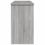 vidaXL Masă de toaletă cu oglindă, gri sonoma, 100x45x76 cm vidaXL Masă de toaletă cu oglindă, gri sonoma, 100x45x76 cm