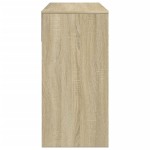 vidaXL Masă de toaletă cu oglindă, stejar sonoma, 80x39x80 cm