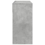 vidaXL Masă de toaletă cu oglindă, gri beton, 80x39x80 cm vidaXL Masă de toaletă cu oglindă, gri beton, 80x39x80 cm