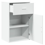 vidaXL Dulap de depozitare, alb, 56,5x39x90 cm, lemn prelucrat