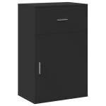 vidaXL Dulap de depozitare, negru, 56,5x39x90 cm, lemn prelucrat