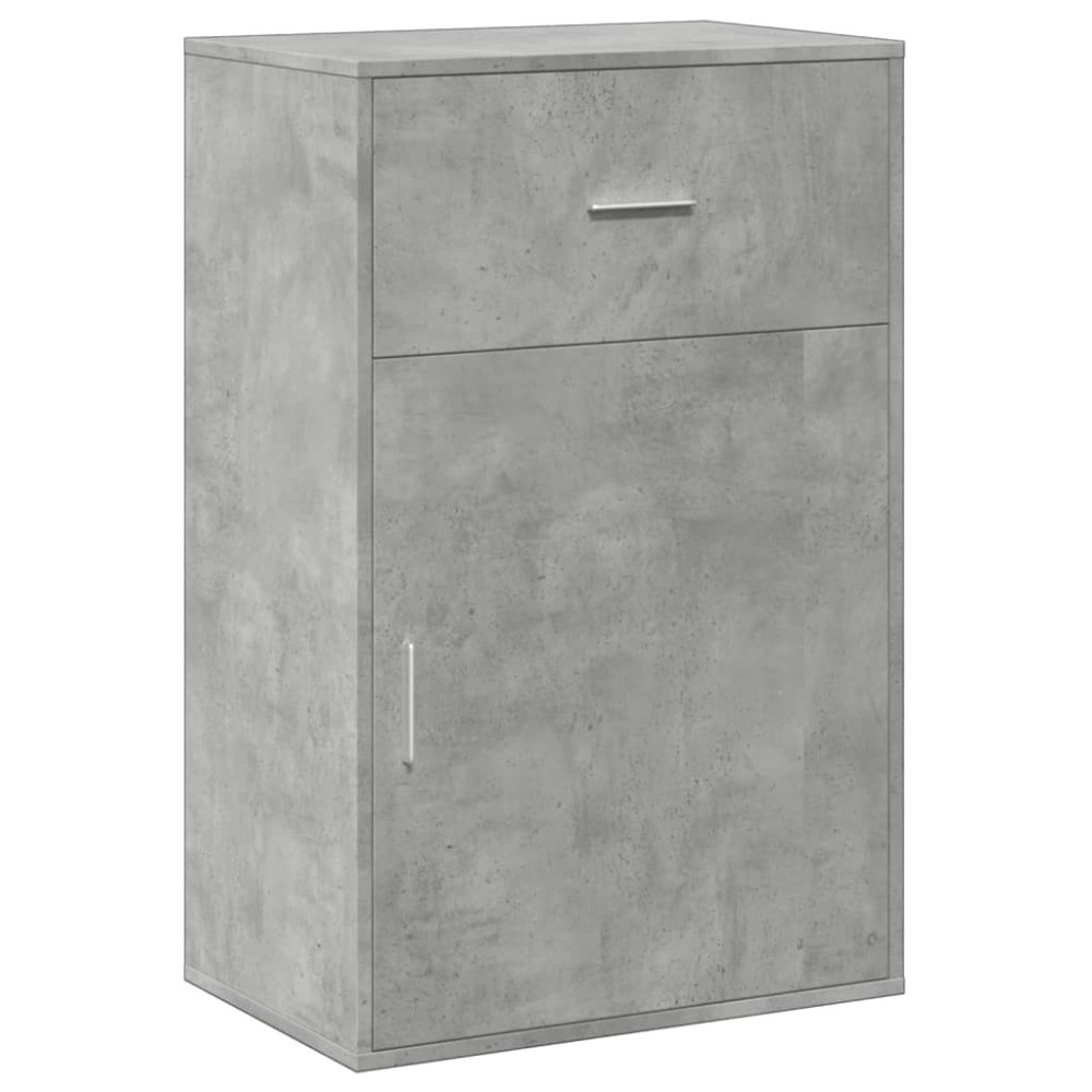 vidaXL Dulap de depozitare, gri beton, 56,5x39x90 cm, lemn prelucrat