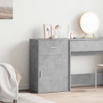 vidaXL Dulap de depozitare, gri beton, 56,5x39x90 cm, lemn prelucrat