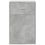 vidaXL Dulap de depozitare, gri beton, 56,5x39x90 cm, lemn prelucrat