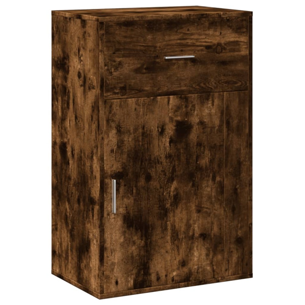 vidaXL Dulap depozitare, stejar fumuriu, 56,5x39x90 cm, lemn prelucrat