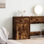 vidaXL Dulap depozitare, stejar fumuriu, 56,5x39x90 cm, lemn prelucrat