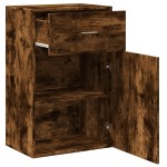 vidaXL Dulap depozitare, stejar fumuriu, 56,5x39x90 cm, lemn prelucrat