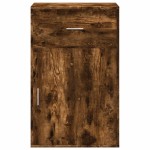 vidaXL Dulap depozitare, stejar fumuriu, 56,5x39x90 cm, lemn prelucrat