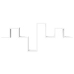 vidaXL Raft de perete, alb, 104,5x10x43 cm, lemn prelucrat vidaXL Raft de perete, alb, 104,5x10x43 cm, lemn prelucrat