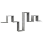 vidaXL Raft de perete, gri beton, 104,5x10x43 cm , lemn prelucrat