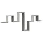vidaXL Raft de perete, gri beton, 104,5x10x43 cm , lemn prelucrat