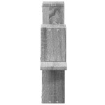 vidaXL Raft de perete, gri sonoma, 104,5x10x43 cm, lemn prelucrat