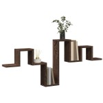 vidaXL Raft de perete, stejar maro, 104,5x10x43 cm, lemn prelucrat vidaXL Raft de perete, stejar maro, 104,5x10x43 cm, lemn prelucrat