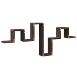 vidaXL Raft de perete, stejar maro, 104,5x10x43 cm, lemn prelucrat vidaXL Raft de perete, stejar maro, 104,5x10x43 cm, lemn prelucrat
