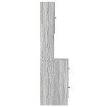 vidaXL Dulap de bucătărie, gri sonoma, 35x50x180 cm lemn prelucrat vidaXL Dulap de bucătărie, gri sonoma, 35x50x180 cm lemn prelucrat