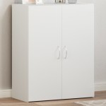 vidaXL Fișet, alb, 60x32x77,5 cm, lemn prelucrat