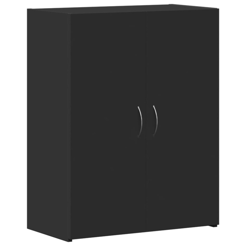 vidaXL Fișet, negru, 60x32x77,5 cm, lemn prelucrat