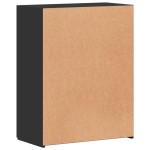 vidaXL Fișet, negru, 60x32x77,5 cm, lemn prelucrat vidaXL Fișet, negru, 60x32x77,5 cm, lemn prelucrat