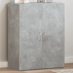 vidaXL Fișet, gri beton, 60x32x77,5 cm, lemn prelucrat vidaXL Fișet, gri beton, 60x32x77,5 cm, lemn prelucrat
