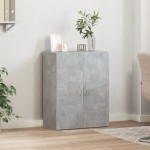vidaXL Fișet, gri beton, 60x32x77,5 cm, lemn prelucrat vidaXL Fișet, gri beton, 60x32x77,5 cm, lemn prelucrat