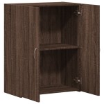 vidaXL Fișet, stejar maro, 60x32x77,5 cm, lemn prelucrat vidaXL Fișet, stejar maro, 60x32x77,5 cm, lemn prelucrat