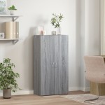 vidaXL Fișet, sonoma gri, 60x32x115 cm, lemn prelucrat vidaXL Fișet, sonoma gri, 60x32x115 cm, lemn prelucrat