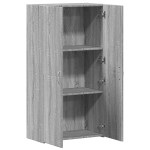 vidaXL Fișet, sonoma gri, 60x32x115 cm, lemn prelucrat vidaXL Fișet, sonoma gri, 60x32x115 cm, lemn prelucrat