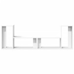 vidaXL Dulap TV, 2 buc., alb, 75x30x50 cm, lemn prelucrat vidaXL Dulap TV, 2 buc., alb, 75x30x50 cm, lemn prelucrat