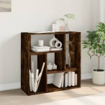 vidaXL Dulapuri TV, 2 buc, stejar fumuriu, 75x30x50 cm, lemn prelucrat