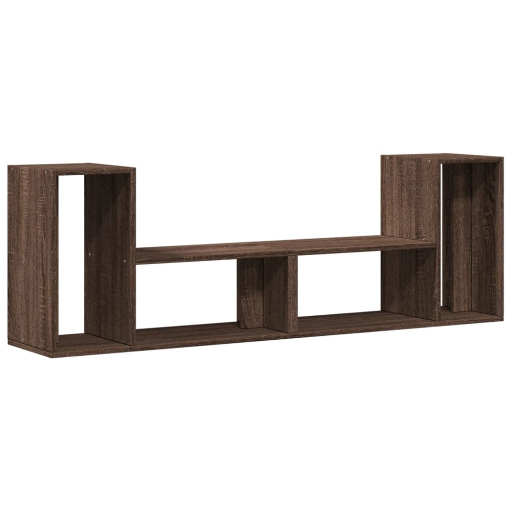 vidaXL Dulap TV, 2 buc., stejar maro, 75x30x50 cm, lemn prelucrat