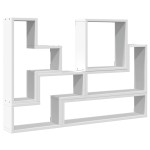 vidaXL Raft de perete, alb, 96x12x64 cm, lemn prelucrat